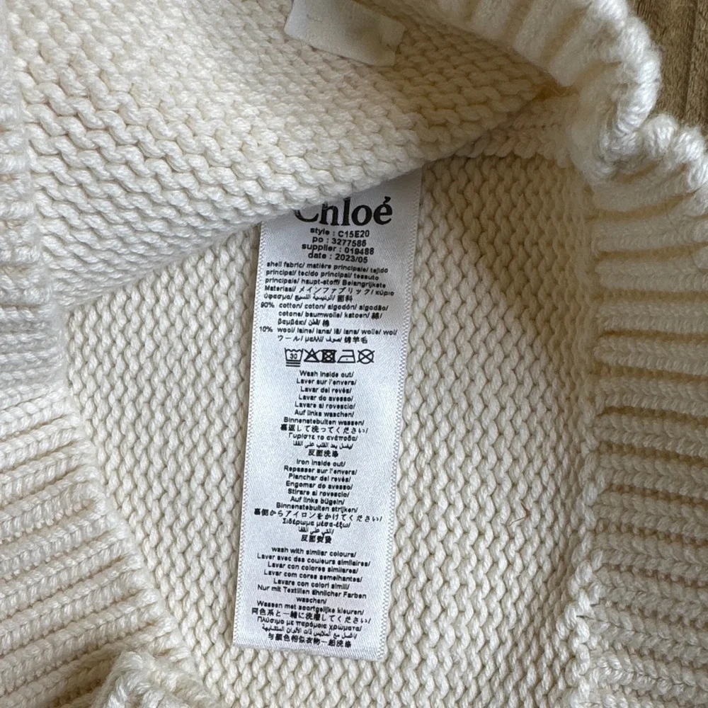Chloe Ivory Knit Turtleneck Sweater